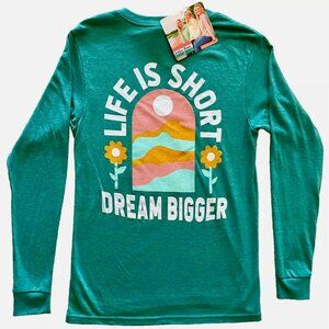 NWT! NEW! JADELYNN BROOKE LIFE IS SHORT DREAM BIGGER GIRL MANIFEST IT T-SHIRT XS